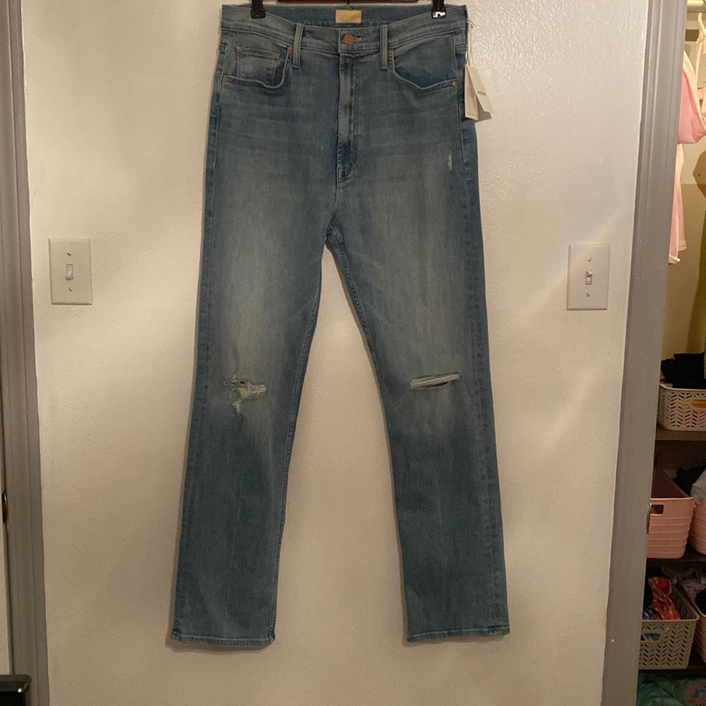 Mother High waisted rider skimp jeans. Size 32. New